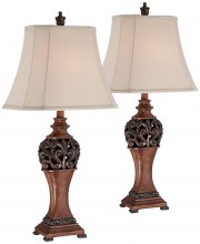 regency-hill-exeter-traditional-style-table-lamps-30-tall-full-size-set-of-2-bronze-wood-carved-leaf-creme-rectangular-bell-shade-decor-for-living-room-bedroom-ho-1