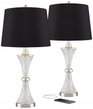 regency-hill-luca-modern-glam-luxury-table-lamps-25.5-high-set-of-2-with-usb-port-clear-glass-chrome-black-fabric-drum-shade-decor-for-living-room-bedroom-house-b-1