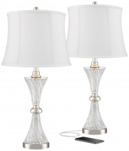 regency-hill-luca-modern-glam-luxury-table-lamps-25.5-high-set-of-2-with-usb-port-clear-glass-chrome-cream-fabric-drum-shade-decor-for-living-room-bedroom-house-1